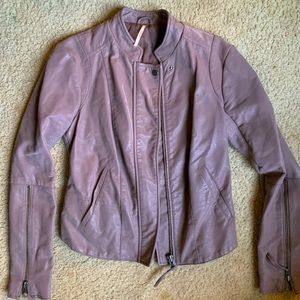 Free people suede lavender jacket